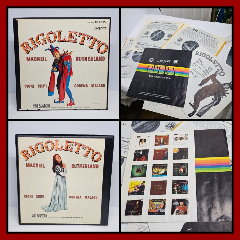 Rigoletto Verdi London Records Vinyl Box Set 12-inch Stereo Opera OSA-1332 inch